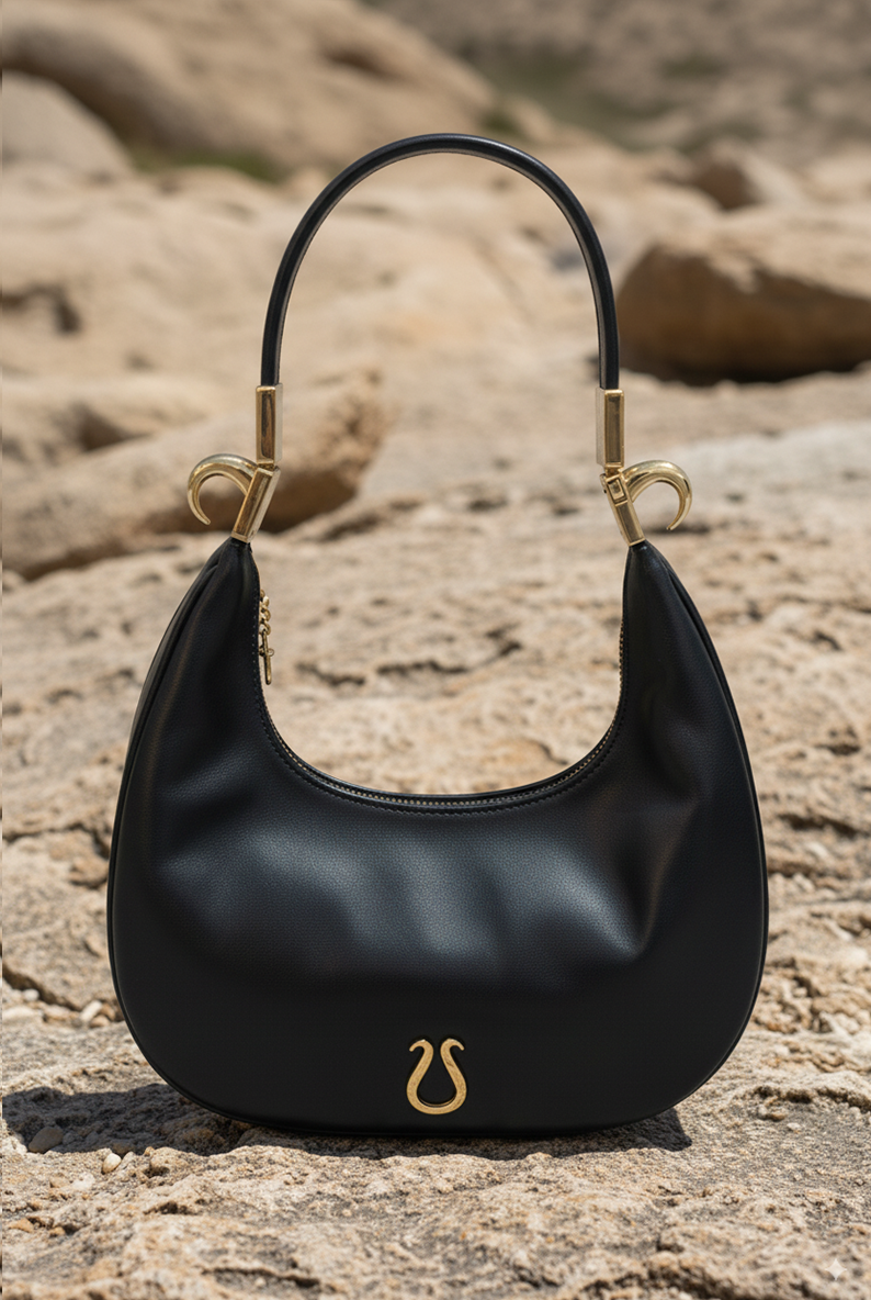 Lynn 2-in-1 Bag in Black - with Strap