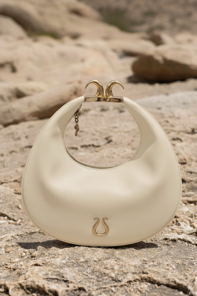 Lynn 2-in-1 Bag in Beige - with Strap